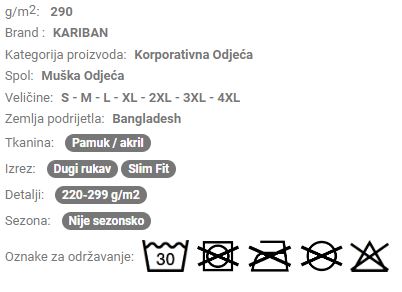 Muški pulover kratki zatvarač KA970