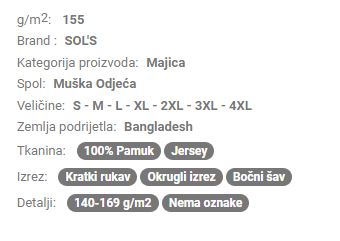 MUŠKA MAJICA KRATKI RUKAV SO03108