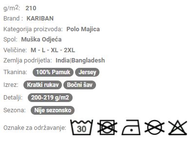 Muška Polo majica kratki rukav KA237