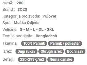 Muška majica dugi rukav SO02990