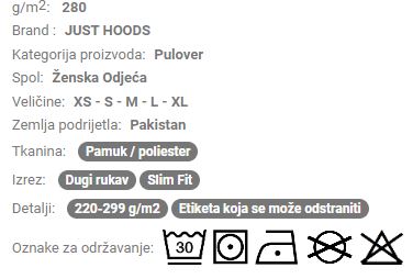 Ženska majica dugi rukav AWJH036