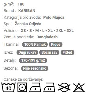 Ženska Polo majica dugi rukav KA257