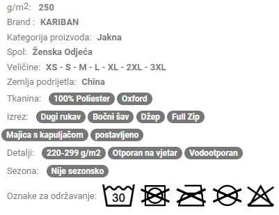 Ženska parka KA6108