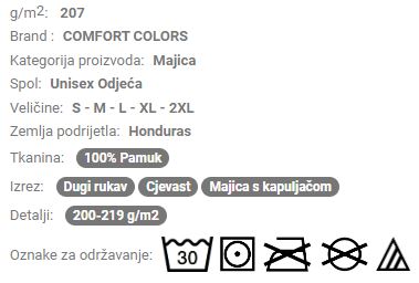 Unisex majica s kapuljačom CC4900