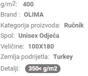 Ručnik za plažu OLV400